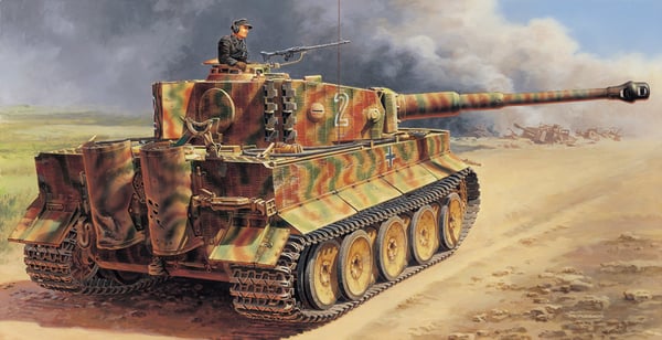 Italeri Pz.Kpfw.VI Tiger I Ausf.E mid production Tank model Monteringssæt 1:35