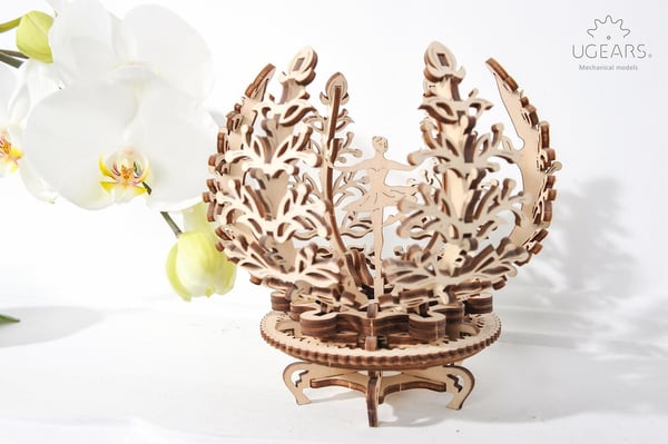 Miniatyrbillede 2 af 7: UGears Mechanical Flower 3D puslespil 101 stk