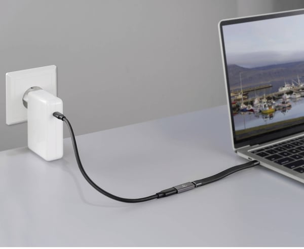 Miniatyrbillede 2 af 4: Renkforce RF-3795558 kabel kønsskifter USB-C Grå
