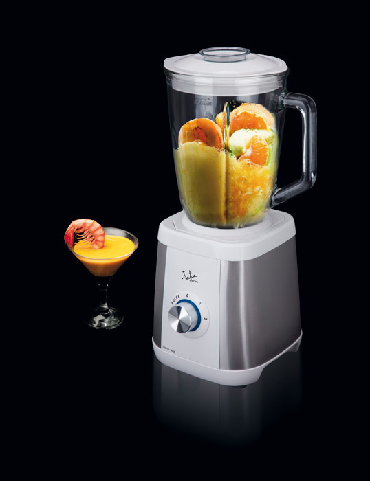 Miniatyrbillede 2 af 5: JATA BT797 blender 1,5 L Bordplade blender 1300 W Grå, Rustfrit stål