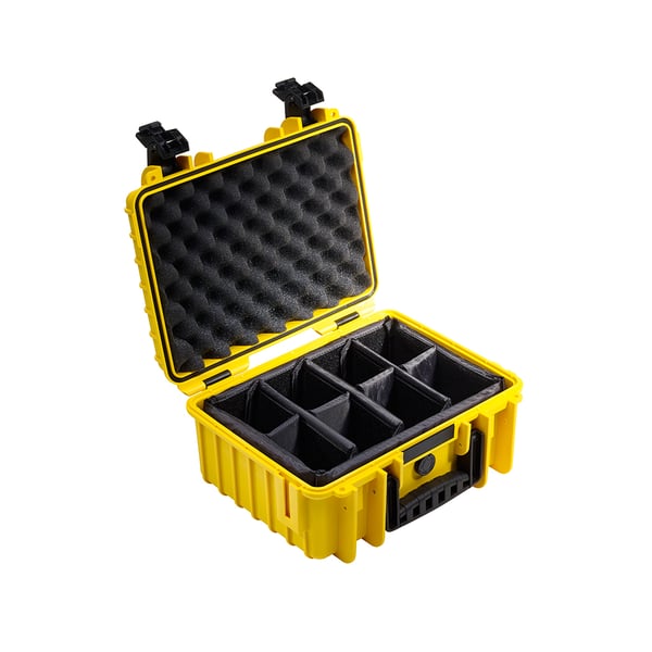 B&W Cases 3000/Y/RPD transportkasse til udstyr Taske/klassisk taske Gul