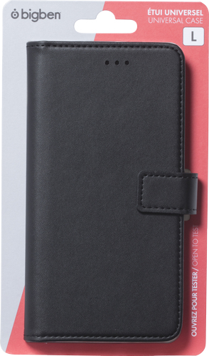 Bigben Connected FOLIOUNIVL matkapuhelimen suojakotelo 14,5 cm (5.7") Folio-kotelo Musta