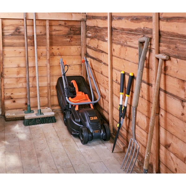 Black & Decker BEMW351-QS plæneklipper Manuel plæneklipper Sort, Orange