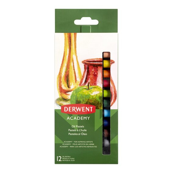 Derwent Academy oliepastelfarver (12 stk.)