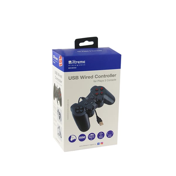 Miniatyrbillede 2 af 3: Xtreme 90300 spil-controller Sort USB Gamepad Analog Playstation 3