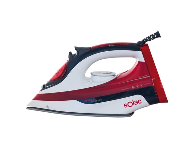 Solac Ionic Expert 2200 Torr & Ångstrykjärn Keramisk stryksula 2600 W Röd, Vit