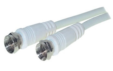 shiverpeaks 7.5m F-type koaxial kabel 7,5 m Hvid
