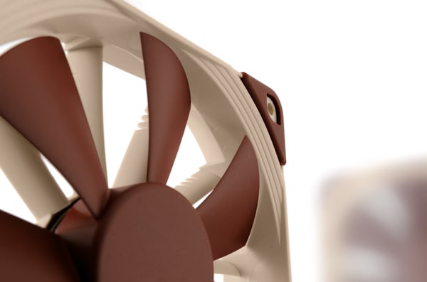 Miniatyrbillede 4 af 6: Noctua NF-F12 Computerkabinet Ventilator 12 cm Beige, Brun