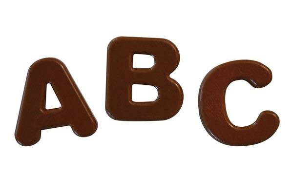 Silikomart Sf169 Choco Abc karkki- & suklaamuotti Silikoni Ruskea