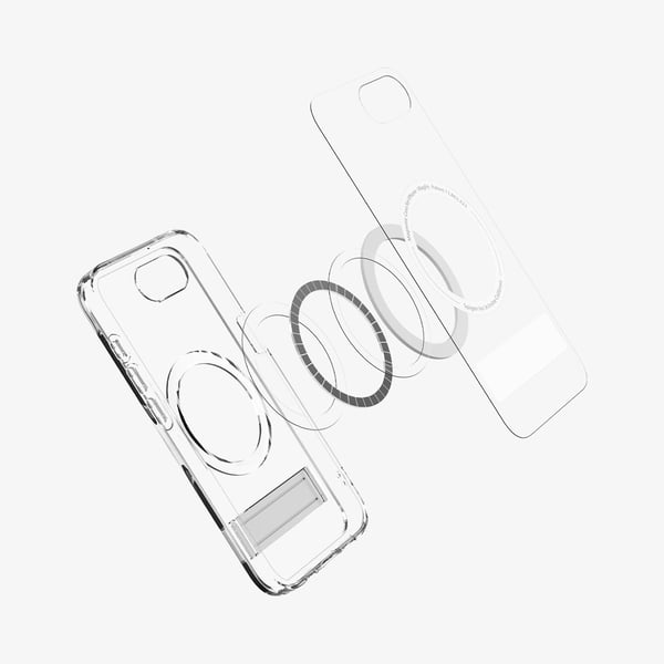 Spigen Ultra Hybrid S (MagFit) mobiltelefon etui 15,5 cm (6.1") Cover Transparent, Hvid