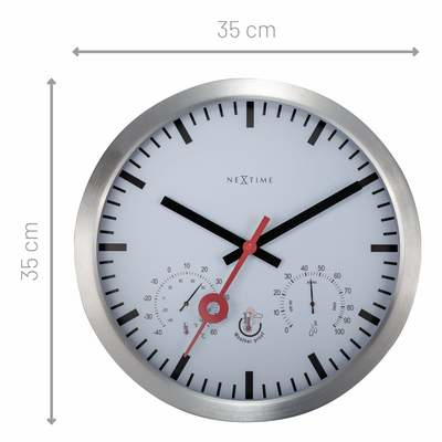 Miniatyrbillede 5 af 11: NeXtime Clematis Mekanisk ur Rund Sølv