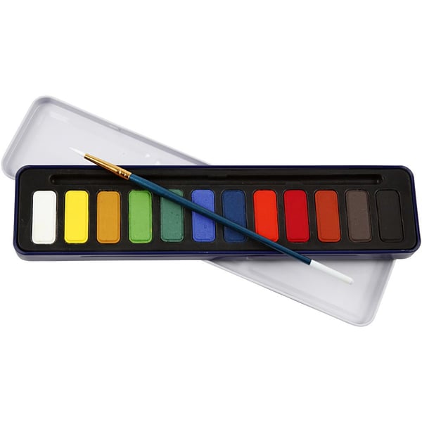 Miniatyrbillede 1 af 6: Creativ Company 34236 vandbaseret maling Flere Palette 12 stk