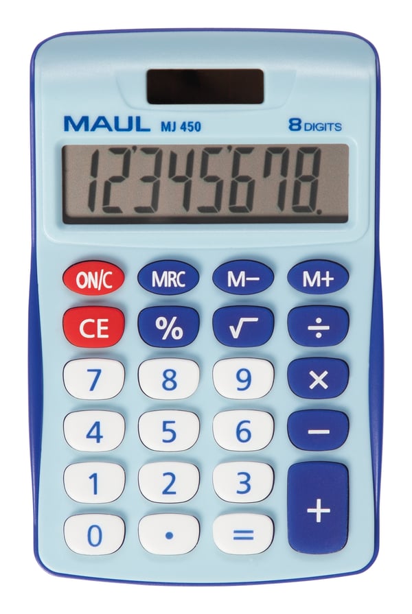 Pikkukuva 1 / 11: MAUL MJ 450 laskin Tasku Näyttölaskin Sininen