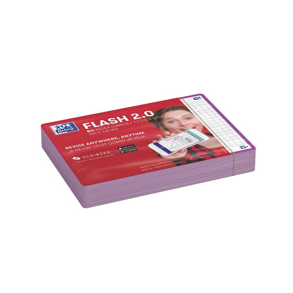 Miniatyrbillede 4 af 6: Oxford 400133902 indekseringskort Lilla 80 stk