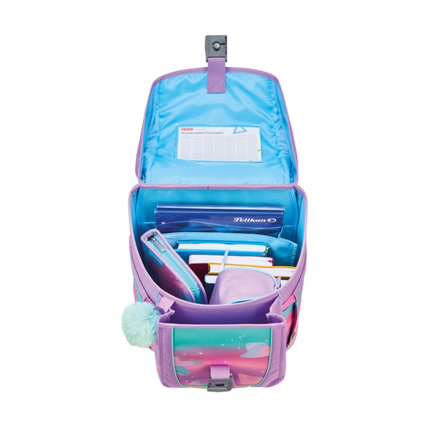 Miniatyrbild 5 av 15: Herlitz FiloActive XL Plus Ocean Lights skolväskekombination Flicka Polyester Blå, Rosa