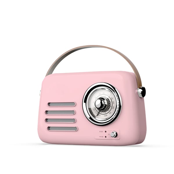 Savio RS-03 radio Bærbar Analog Lyserød