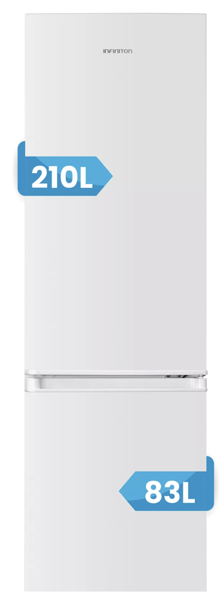 Miniatyrbild 3 av 4: Infiniton FGC-310C86WET kombinerad kyl/frys Fristående 293 l Vit