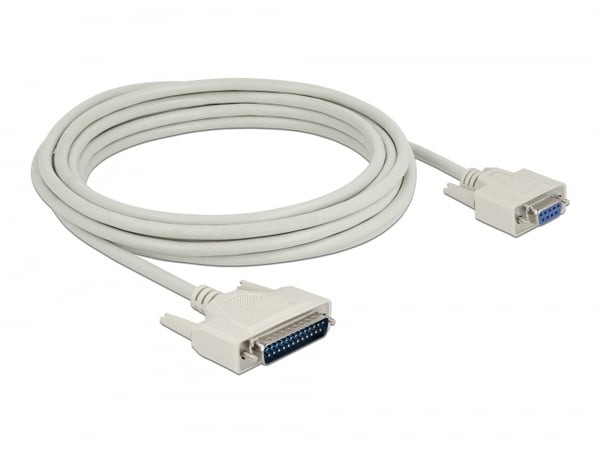 DeLOCK 86876 serielkabel Beige 5 m D-Sub 25 Pin D-Sub 9 Pin