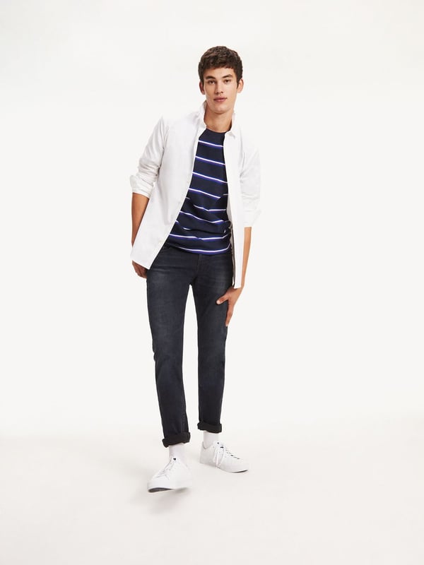 Miniatyrbillede 5 af 5: Tommy Hilfiger 8719701014064 skjorte & top Krave med knapper Langærmet Bomuld, Elastin