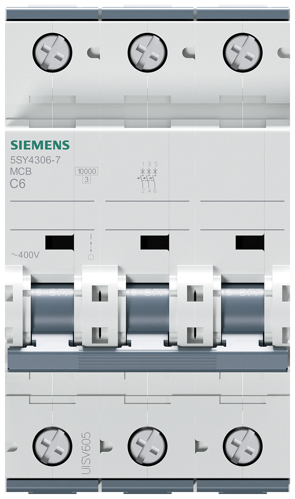 Siemens 5SY43067 5SY4306-7 Leitungsschutzschalter 6 A 230 V, 400 V