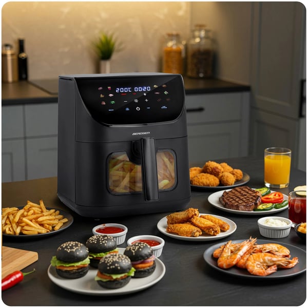Berdsen BD-660 frituregryde Enkelt 8 L Enkeltstående 1700 W Varmluftsteger Sort