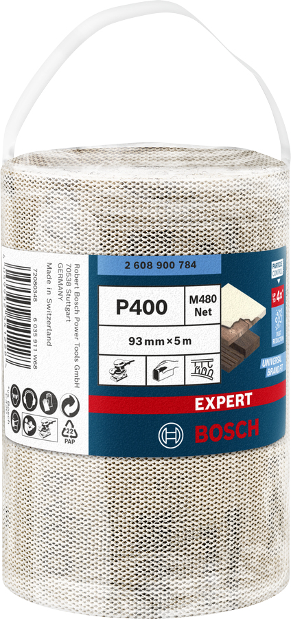 Bosch Expert M480 Hiomarulla Erittäin hieno karkeus P400 1 kpl
