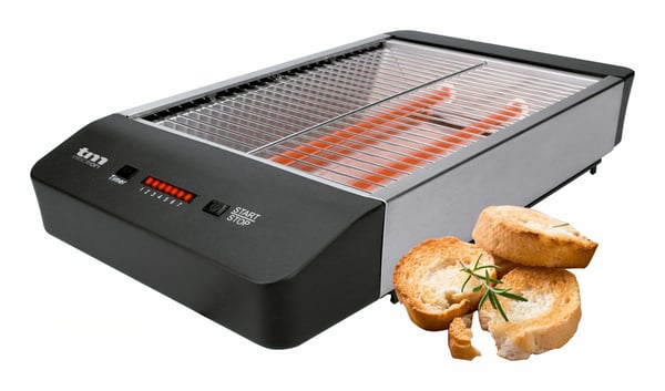 Miniatyrbillede 3 af 8: TM Electron TMPTS006BK brødrister 7 600 W Sort