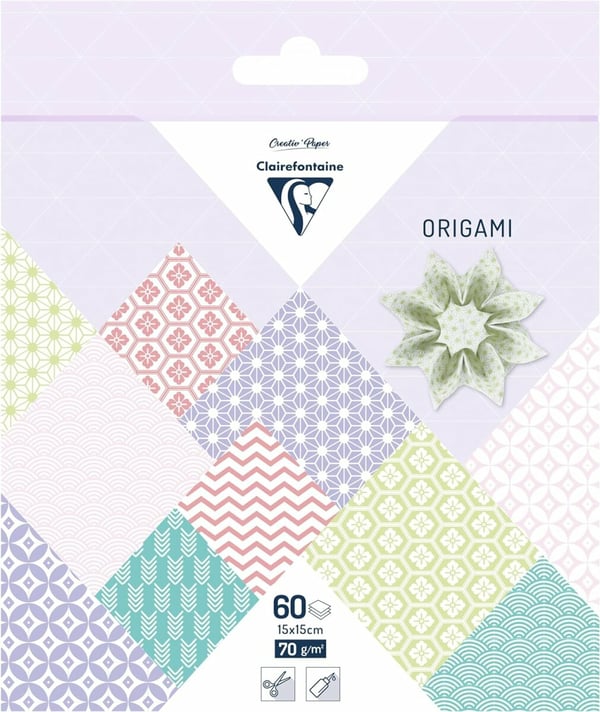 Miniatyrbillede 1 af 2: Clairefontaine 95634C origami papir