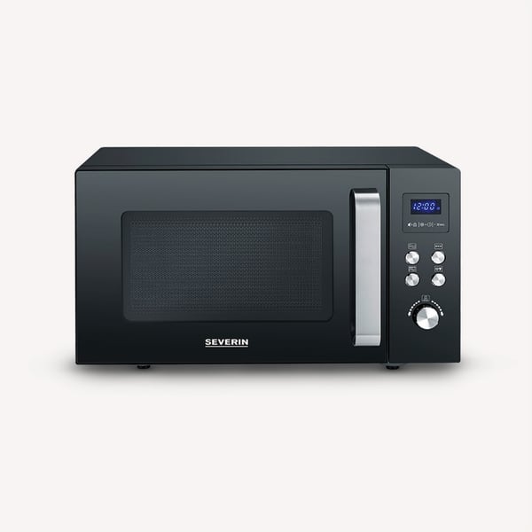Miniatyrbillede 1 af 4: Severin MW 7763 mikrobølgeovn Sort, Sølv Grill mikroovn Bordplade 25 L 900 W