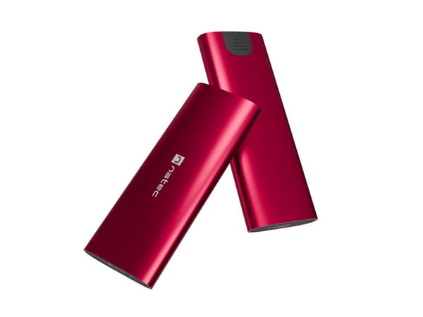 NATEC RHINO M.2 NVME LITE SSD kabinet Rød