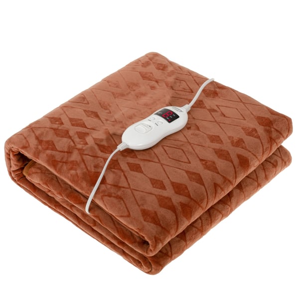 Adler CR 7435 Elektrisk tæppe 60 W Brun Fleece, Polyester