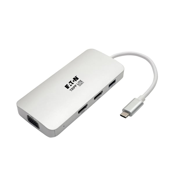 Tripp Lite U442-DOCK12-S dockingstation USB 3.2 Gen 2 (3.1 Gen 2) Type-C Sølv