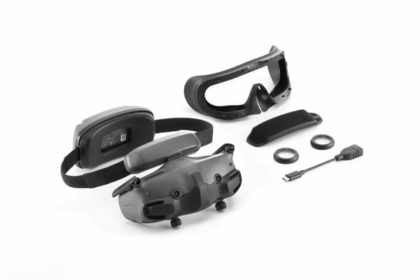 DJI Goggles 3 Erikoiskypäränäyttö 470 g Musta, Harmaa
