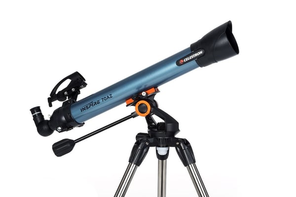 Celestron Inspire 70AZ Refraktor 35x Sort, Blå
