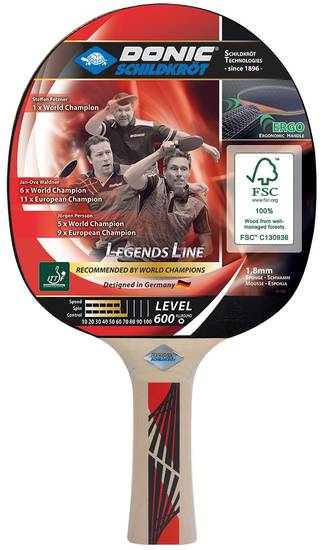 Donic Schildkröt Legends 600 pöytätennispöytä Punainen, Puu