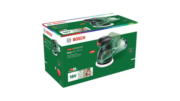 Bosch EasyOrbit 18V-10 Rystepudser 23000 OPM Sort, Grøn