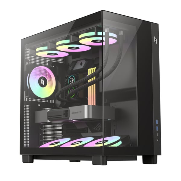 GameMax NEX C53 BK datorväskor Svart