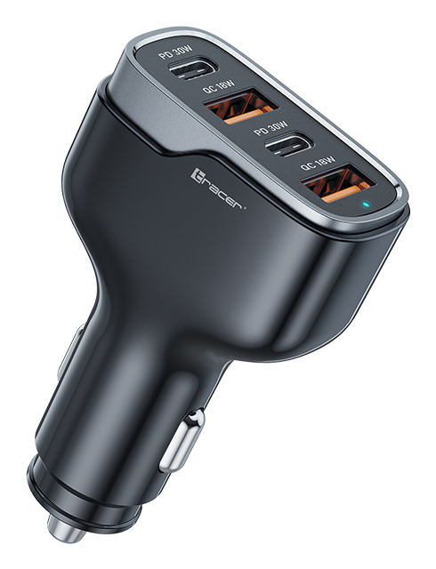 Miniatyrbillede 1 af 3: Tracer TRAADA47769 oplader til mobil enhed Navigator, Andet, Smartphone, Tablet Sort Cigartænder Hurtig opladning Automatisk