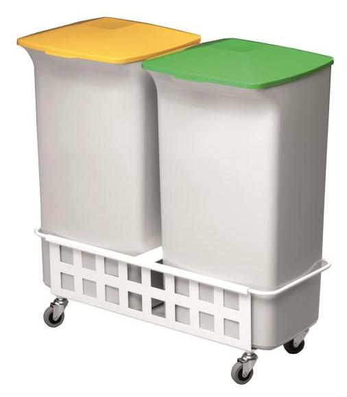 Durable DB81605 40 L Rektangulær Plast Grøn, Grå, Gul