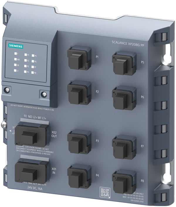 Siemens 6GK5208-0JA00-2AS6 netværksswitch Administreret