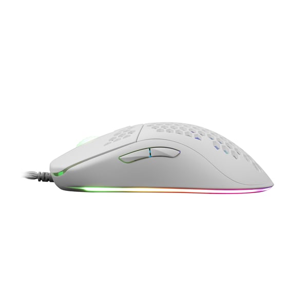 White Shark GALAHAD White mus Spil Ambidextrous USB Type-A Optisk 7200 dpi