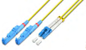 Lightwin E2000-LC OM4 2m InfiniBand och fiberoptisk kabel Gul