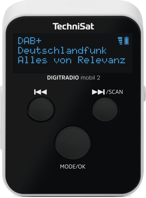 Miniatyrbillede 1 af 6: TechniSat DIGITRADIO mobil 2 Bærbar Analog & digital Sort, Hvid