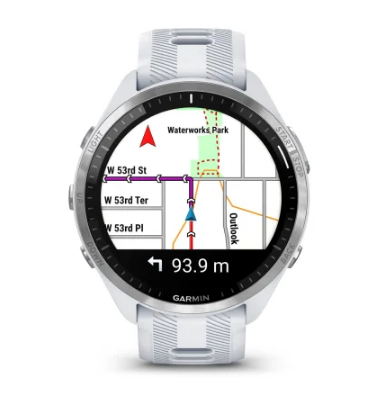 Garmin Forerunner 965 3,56 cm (1.4") AMOLED 47 mm Digital 454 x 454 pixlar Pekskärm Vit Wi-Fi GPS