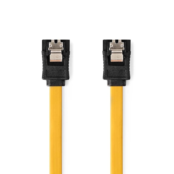Miniatyrbillede 1 af 3: Nedis CCGB73250YE10 SATA-kabel 1 m SATA 7-pin Gul