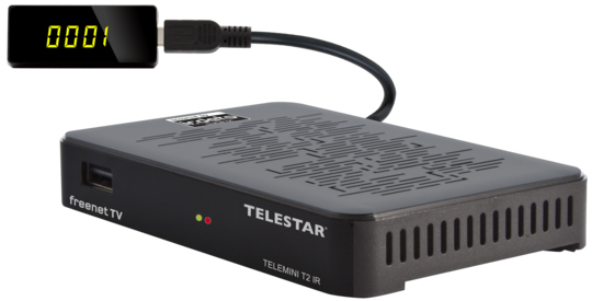 Miniatyrbillede 2 af 3: Telestar TELEMINI T2 IR Terrestrisk Fuld HD Sort