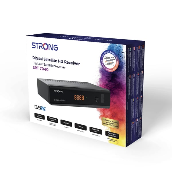 Strong SRT 7040 Kabel, Satellit Sort