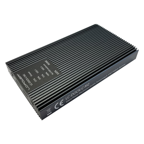 LC-Power LC-DOCK-C-M2 drevkabinet SSD kabinet Anthracit M.2