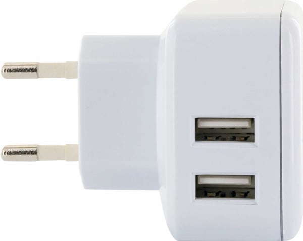 Miniatyrbillede 7 af 7: Schwaiger LAD230 531 Digitalt kamera, Hovedtelefoner, Smartphone, Tablet Hvid Vekselstrøm Indendørs