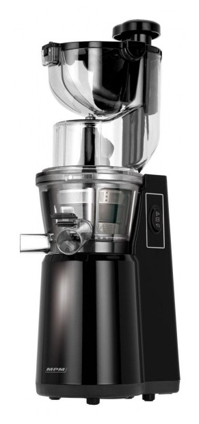 MPM MSO-16 citruspresser og juicemaskine Slow juicer 200 W Sort, Rustfrit stål, Transparent